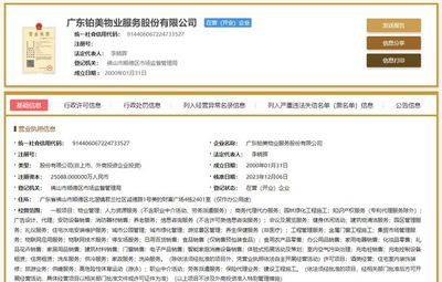 鉑美物業(yè)經(jīng)營范圍新增職業(yè)中介活動(dòng)